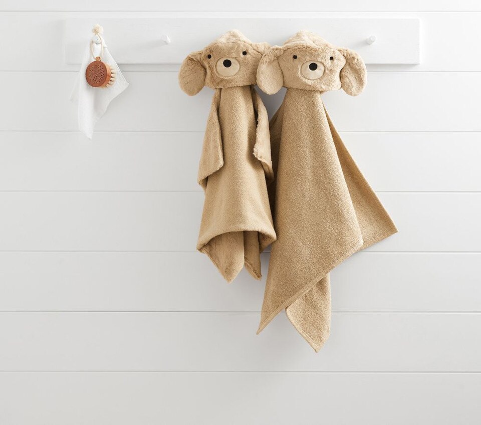 Faux Fur Labradoodle Kids Bath Wrap Pottery Barn Kids Australia